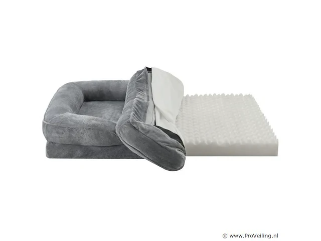 Hondenmand / kattenmand sheena xl - 105 x 82 cm - grijs - afbeelding 7 van  11