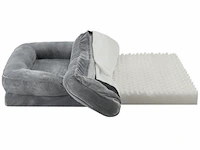 Hondenmand / kattenmand sheena xl - 105 x 82 cm - grijs - afbeelding 7 van  11