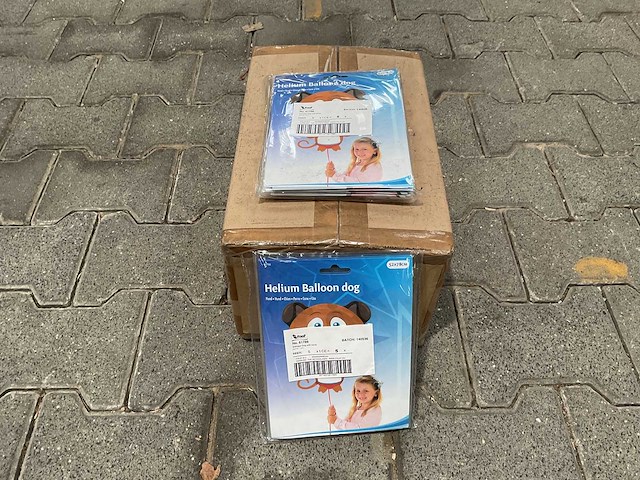 Hondje met bot folie ballon (100x) - afbeelding 2 van  4