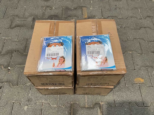 Hondje met bot folie ballon (400x) - afbeelding 2 van  4