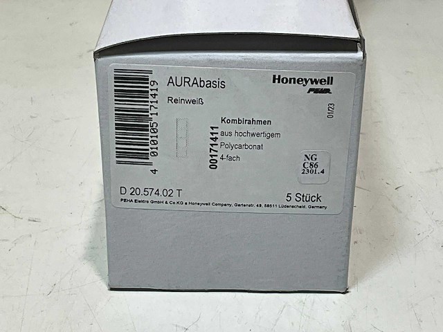 Honeywell aurabasis afdekraam 4v (25x) - afbeelding 3 van  3