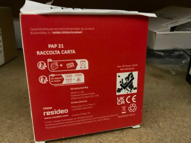 Honeywell bdr91 wireless relaismodule - afbeelding 3 van  3