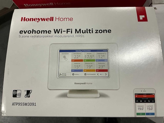 Honeywell evohome wi-fi 5 zone hr91 radiatorpakket - afbeelding 3 van  5