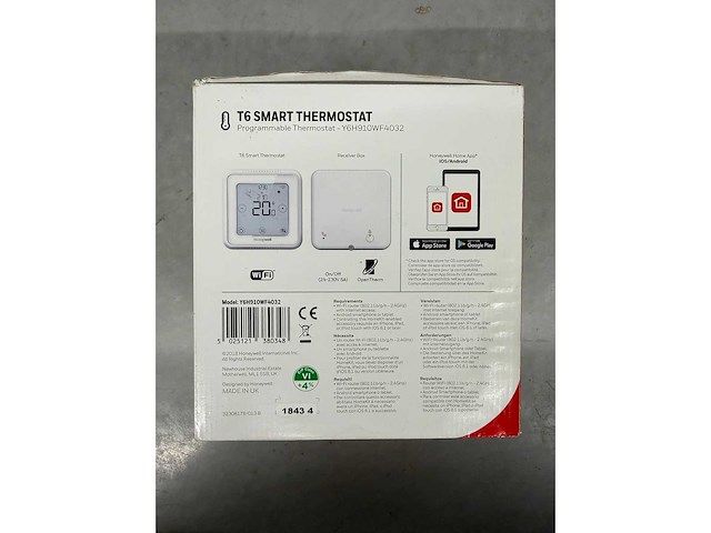 Honeywell home t6 - y6h910wf4032 - slimme thermostaat - afbeelding 2 van  2