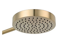 Hoofddouche ø25cm geborsteld messing - afbeelding 1 van  4