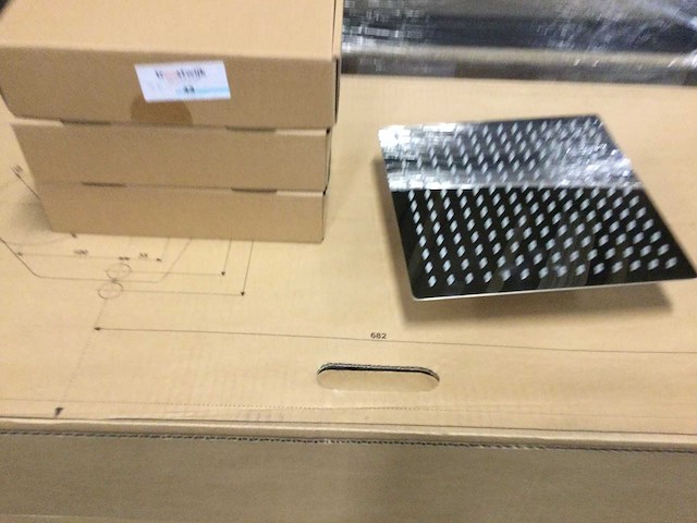 Hoofddouche vierkant 25x25 cm (3x) - afbeelding 2 van  4