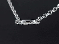 Hoog gehalte zilveren collier met letter hanger d - afbeelding 6 van  7