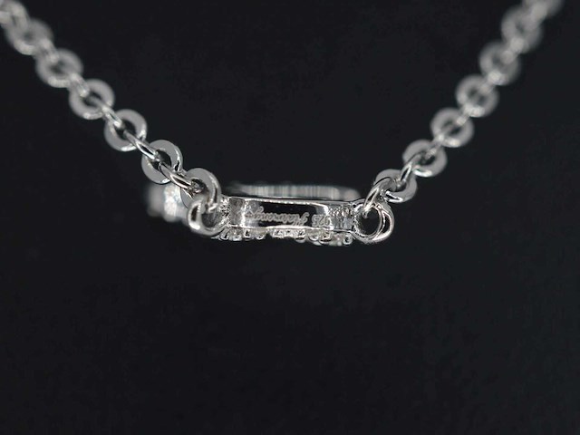Hoog gehalte zilveren collier met letter hanger i - afbeelding 6 van  7