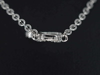 Hoog gehalte zilveren collier met letter hanger i - afbeelding 6 van  7