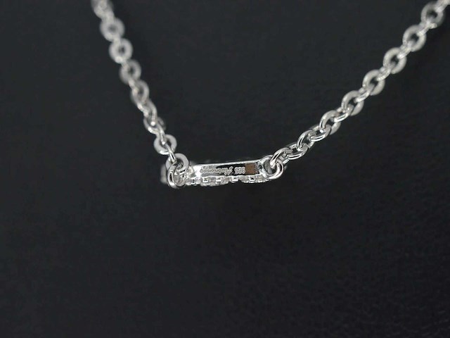 Hoog gehalte zilveren collier met letter hanger r - afbeelding 6 van  7