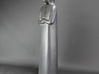 Hoog keramieken gestiled beeld van een paar - afbeelding 4 van  5