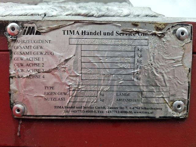Hoogwerker aanhangwagen, tima, gtal 260/3,5, 2014 - afbeelding 16 van  23