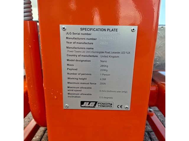 Hoogwerker, jlg power towers, nano, 2021 - afbeelding 9 van  18