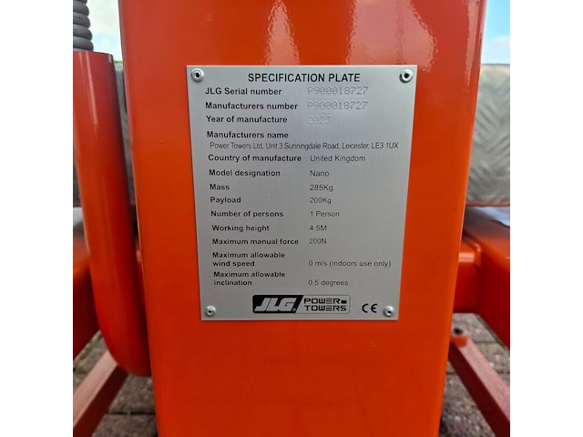 Hoogwerker, jlg power towers, nano, 2023 - afbeelding 9 van  17
