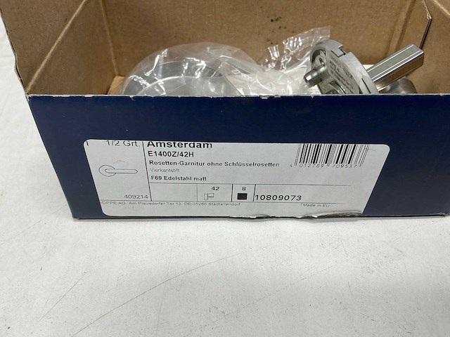 Hoppe - amsterdam - e1400z/42h - deurklink (8x) - afbeelding 1 van  13