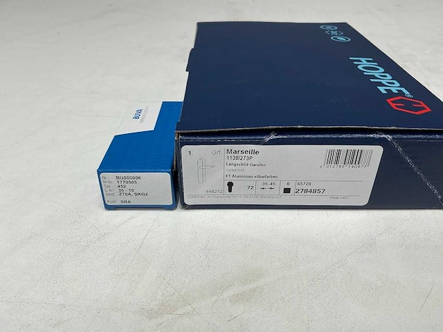 Hoppe - buva marseille 1138/273p compleet deurbeslag (5x) - afbeelding 1 van  10