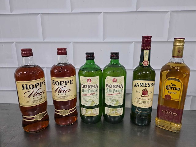 Hoppe, bokma, jason, etc. sterke drank fles (6x) - afbeelding 2 van  3