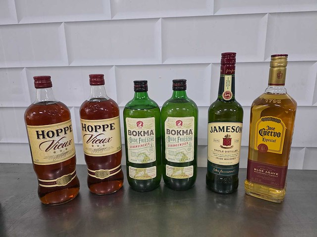 Hoppe, bokma, jason, etc. sterke drank fles (6x) - afbeelding 3 van  3