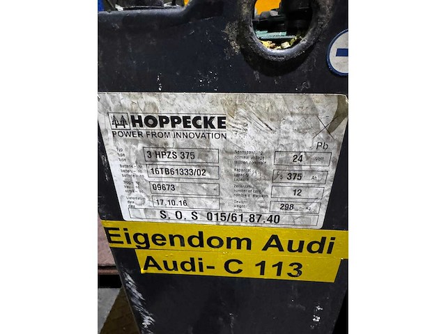 Hoppecke / edrive - 24 v - 375 ah / 465 ah - batterij (2x) - afbeelding 4 van  5