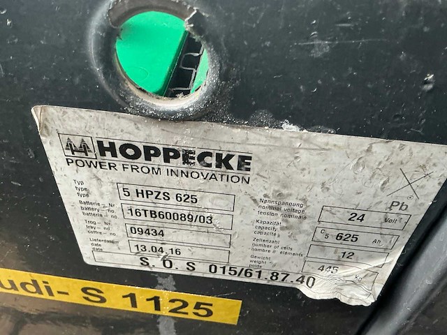Hoppecke emrol 3hpzs375 batterij (2x) - afbeelding 1 van  1