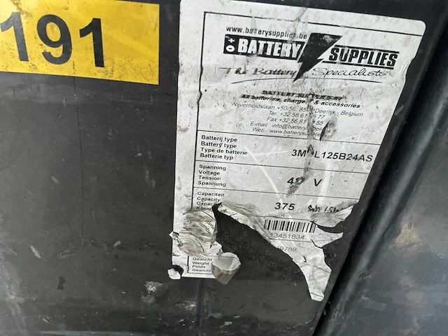 Hoppecke hawker 3hpzs375 batterij (2x) - afbeelding 2 van  3