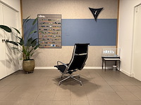 Hopsak chrome fauteuil vitra, ea124, zwart - afbeelding 5 van  10