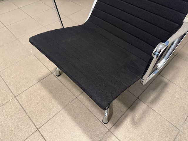 Hopsak chrome fauteuil vitra, ea124, zwart - afbeelding 7 van  10