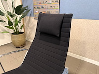 Hopsak chrome fauteuil vitra, ea124, zwart - afbeelding 8 van  10