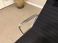 Hopsak chrome fauteuil vitra, ea124, zwart - afbeelding 10 van  10