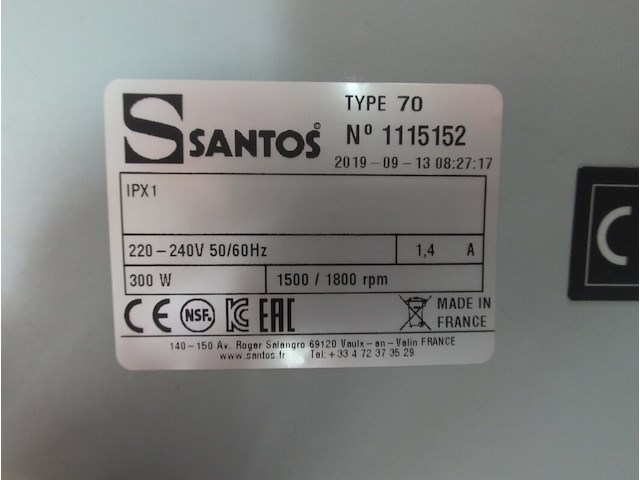 Horeca citruspers met hendel santos, evolution type 70 - afbeelding 7 van  7