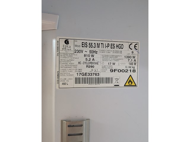 Horeca displayvriezer epta, eis 55.3 m ti i-p es hgd - afbeelding 4 van  13