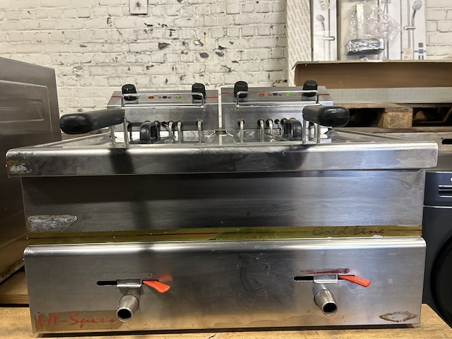 Horeca elektrische dubbele friteuse stilfer - afbeelding 5 van  8