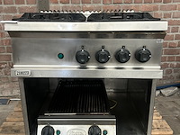 Horeca gasfornuis 70x70x75, zanussi