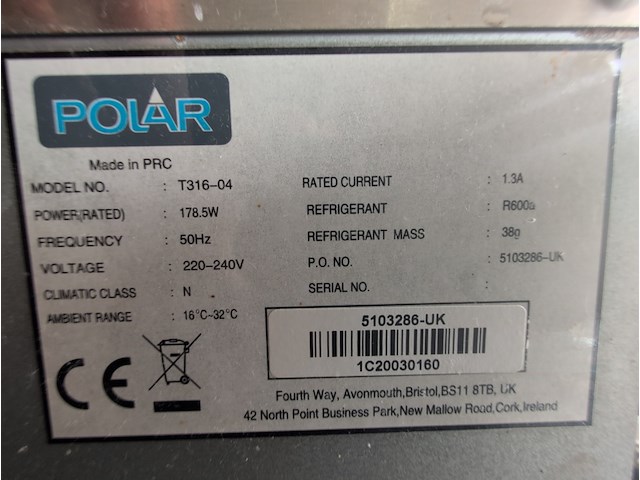 Horeca ijsblokjesmachine polar, t316-04 - afbeelding 8 van  9