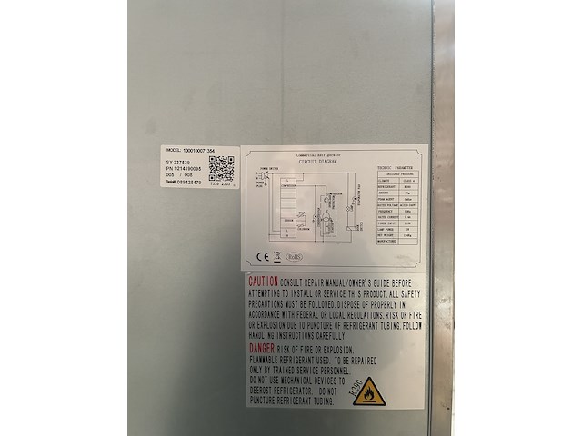 Horeca koelkast 616 liter 200x73x83, hwg - afbeelding 5 van  6