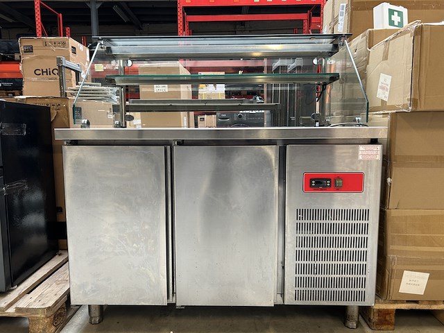 Horeca koelwerkbank 125x79x135 cm - afbeelding 1 van  7