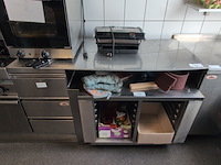 Horeca ladekast met verrijdbaar dienbladwagen en rvs blad o.a. ilsa - afbeelding 1 van  4