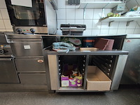 Horeca ladekast met verrijdbaar dienbladwagen en rvs blad o.a. ilsa - afbeelding 2 van  4