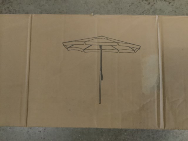 Horeca parasol pure home & garden, gastro star 400, taupe - afbeelding 1 van  3