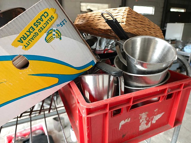 Horeca partij winkelkar met keukengerei - afbeelding 7 van  7