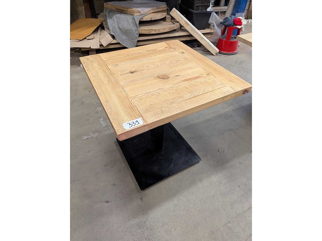 Horeca tafel grenen 70 x 70cm - afbeelding 1 van  3