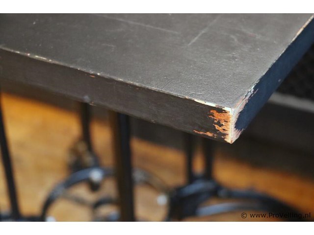 Horeca tafel met gietijzeren onderstel - afbeelding 3 van  6