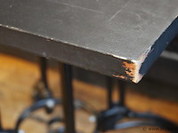 Horeca tafel met gietijzeren onderstel - afbeelding 3 van  6