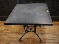 Horeca tafel met gietijzeren onderstel - afbeelding 2 van  6