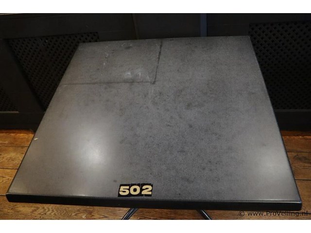 Horeca tafel met gietijzeren onderstel - afbeelding 2 van  5