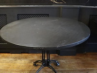 Horeca tafel met gietijzeren onderstel