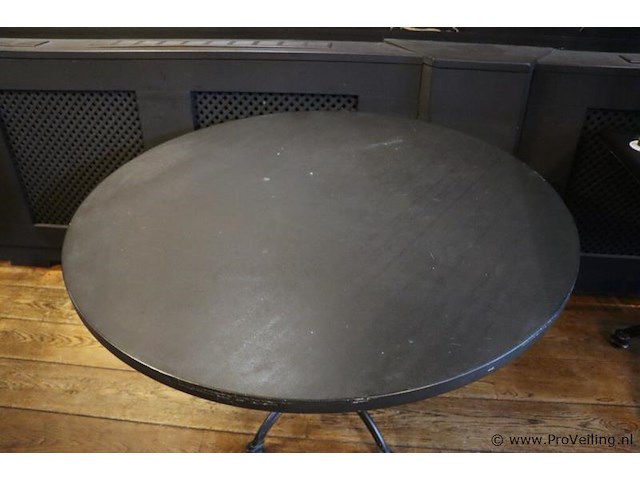 Horeca tafel met gietijzeren onderstel - afbeelding 2 van  5