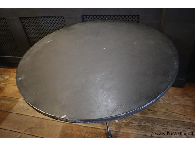 Horeca tafel met gietijzeren onderstel - afbeelding 2 van  5