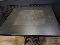 Horeca tafel met gietijzeren onderstel - afbeelding 2 van  5
