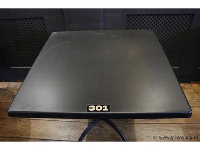 Horeca tafel met gietijzeren onderstel - afbeelding 2 van  4